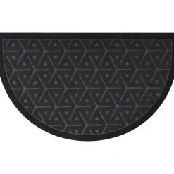 Luance Deurmat - donkergrijs - rubber - halve maan - 75 x 44 cm