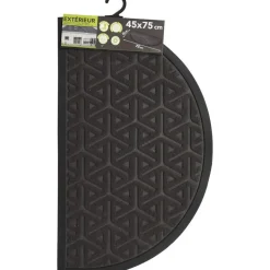 Luance Deurmat - donkergrijs - rubber - halve maan - 75 x 44 cm