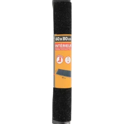 Luance Deurmat - zwart - 80x60 cm - PVC-polyester - droogloopmat