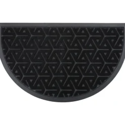 Luance Deurmat Wilson - zwart - rubber - halve maan - 75 x 44 cm