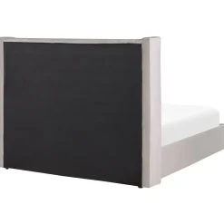 LUBBON - Bed met opbergruimte - Lichtgrijs - 140 x 200 cm - Fluweel