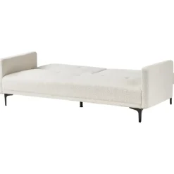 LUCAN - Slaapbank 3-zits - Off-white - Polyester