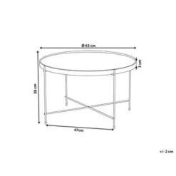 LUCEA - Salontafel - Goud - IJzer