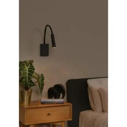 Lucide ALEC Wandspot - Zwart