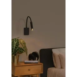 Lucide ALEC Wandspot - Zwart