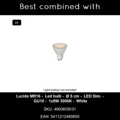 Lucide AMIGO Plafondspot - Wit