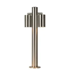 Lucide ARNE-LED Sokkellamp - Mat chroom