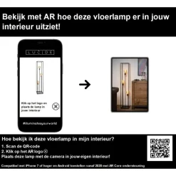 Lucide ARTHUR Vloerlamp - Zwart