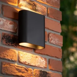 Lucide ATILA Wandlamp - Zwart