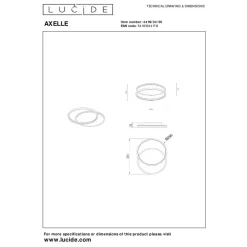 Lucide AXELLE Plafonnière - Zwart