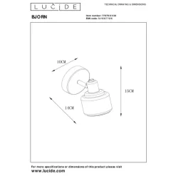 Lucide BJORN Plafondspot - Zwart