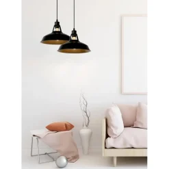 Lucide BRASSY-BIS Hanglamp - Zwart