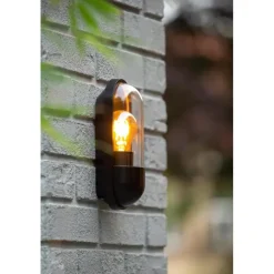 Lucide CAPSULE Wandlamp - Zwart