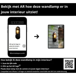 Lucide CAPSULE Wandlamp - Zwart