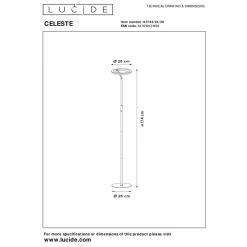 Lucide CELESTE Vloerlamp - Zwart