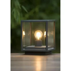 Lucide CLAIRE Sokkellamp - Antraciet