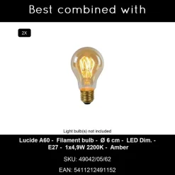 Lucide CLAIRE Wandlamp - Wit