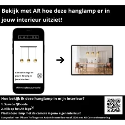 Lucide FIRMIN Hanglamp - Mat Goud / Messing