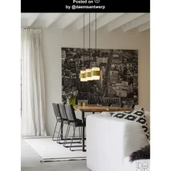 Lucide FIRMIN Hanglamp - Mat Goud / Messing