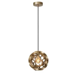 Lucide HANNELORE Hanglamp - Mat Goud / Messing