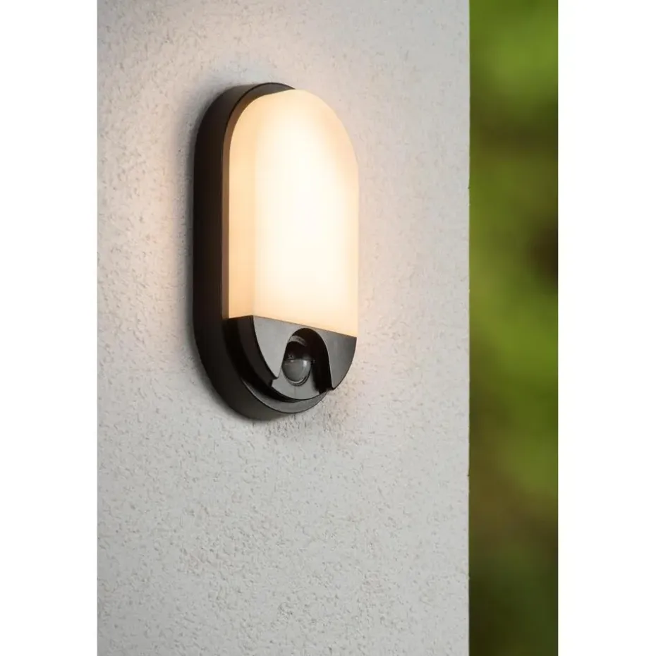 Lucide HUPS IR Wandlamp - Zwart