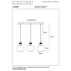 Lucide ILONA Hanglamp - Amber