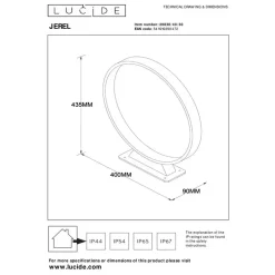 Lucide JEREL Sokkellamp - Zwart