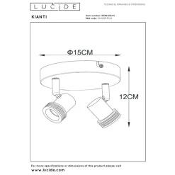 Lucide KIANTI Plafondspot - Taupe