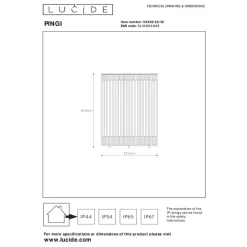 Lucide PINGI Tafellamp - Zwart