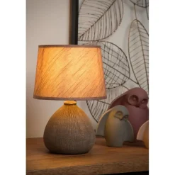 Lucide RAMZI Tafellamp - Bruin