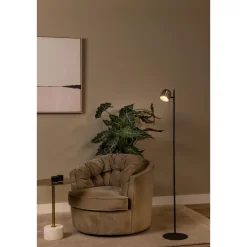 Lucide SKANSKA RECH Vloerlamp - Grijs ijzer