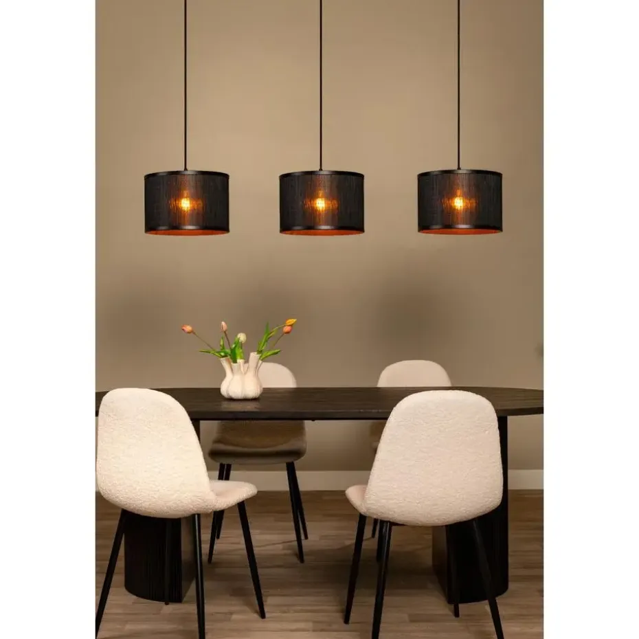 Lucide TAGALOG Hanglamp - Zwart