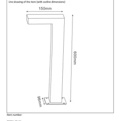 Lucide TEXAS Sokkellamp - Antraciet