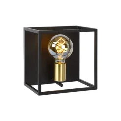 Lucide wandlamp Ruben - zwart - 22x18x22 cm
