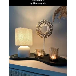 Lucide WOOLLY Tafellamp - Beige