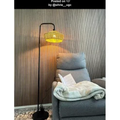 Lucide YUNKAI Vloerlamp - Naturel