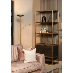 Lucide ZENITH Leeslamp - Mat Goud / Messing