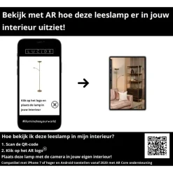 Lucide ZENITH Leeslamp - Mat Goud / Messing