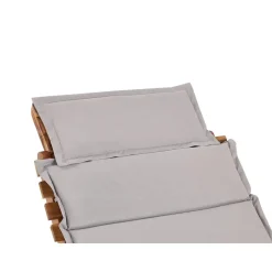 LUINO - Ligstoel - Grijs - Hout