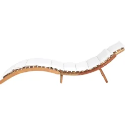 LUINO - Ligstoel - Wit - Hout