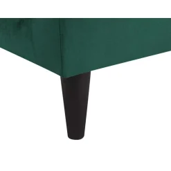 LUIRO - Chaise longue - Groen - Rechterzijde - Fluweel