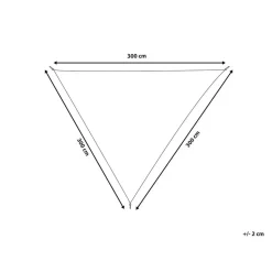 LUKKA - Schaduwdoek - Gebroken wit - Polyester