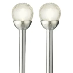 Lumineo LED tuinlampjes instekers - solar - ronde bol - 30 cm