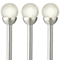 Lumineo LED tuinlampjes instekers - solar - ronde bol - 30 cm