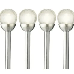 Lumineo LED tuinlampjes instekers - solar - ronde bol - 30 cm