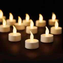 Lumineo LED waxinelichtjes - 12x stuks - wit