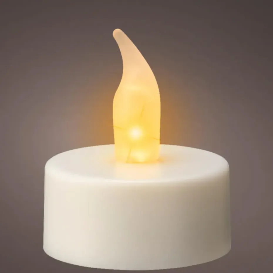 Lumineo LED waxinelichtjes - 6x stuks - wit