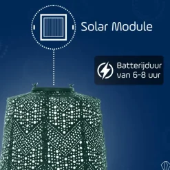 Lumiz Lampionnen op zonne energie - Tuinverlichting - Wenen Set - 3 stuks