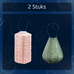 LUMIZ Solar Buitenverlichting Lelie Set - 2 stuks