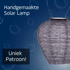 LUMIZ Solar Lampion Folia Balloon - 20 cm - Lichtpaars